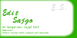 edit sajgo business card